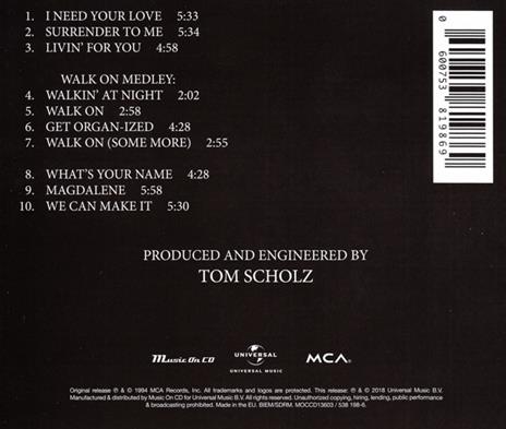 Walk on - CD Audio di Boston - 2