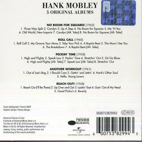5 Original Albums - CD Audio di Hank Mobley - 2