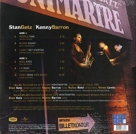 Café Montmartre (180 gr.) - Vinile LP di Stan Getz,Kenny Barron - 2