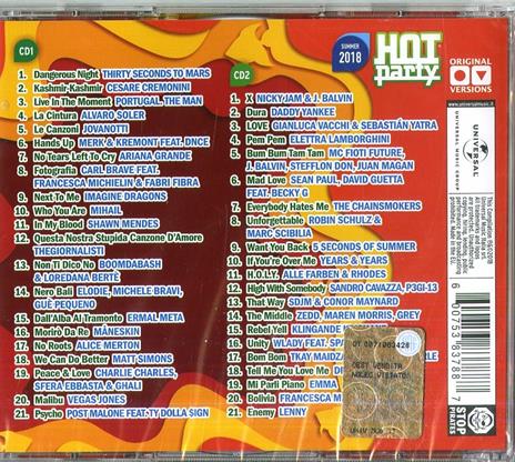 Hot Party Summer 2018 - CD Audio - 2