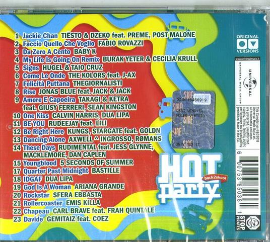 Hot Party Back2Skool 2018 - CD Audio - 2