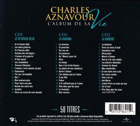 L'album de sa vie. 50 titres - CD Audio di Charles Aznavour - 2