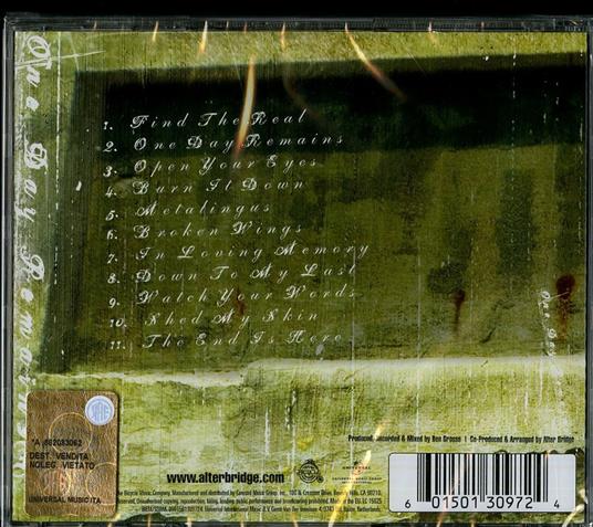 One Day Remains - CD Audio di Alter Bridge - 2