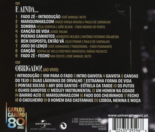 E Ainda... - CD Audio di Carlos Do Carmo - 2