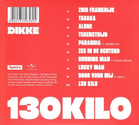 130 Kilo - CD Audio di Dikke - 2