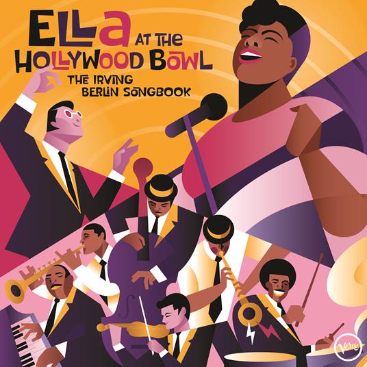 Ella at the Hollywood Bowl. The Irving Berlin Songbook (Yellow Splatter Vinyl) - Vinile LP di Ella Fitzgerald