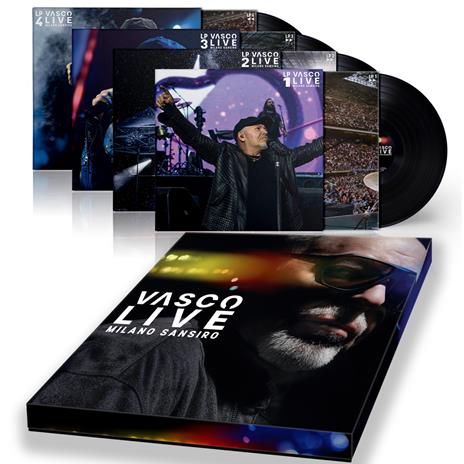 Vasco Live Milano San Siro (Box 4 LP) - Vinile LP di Vasco Rossi