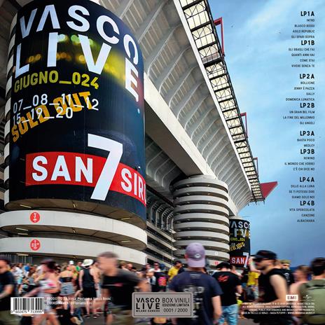 Vasco Live Milano San Siro (Box 4 LP) - Vinile LP di Vasco Rossi - 5