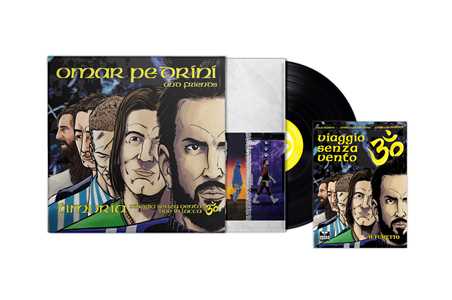 Vinile Viaggio senza vento. Live in Lucca (LP Special Edition con Fumetto) Omar Pedrini