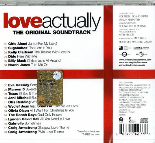 Love Actually (Colonna sonora) - CD Audio - 2