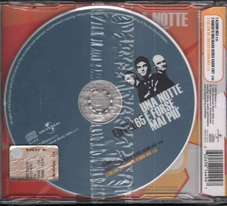 Una Notte E Forse Mai Piy - CD Audio Singolo di Eiffel 65 - 2