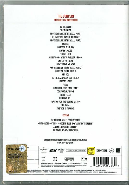 Roger Waters. The Wall: Live in Berlin 1990 (DVD) - DVD di Cyndi Lauper,Joni Mitchell,Van Morrison,Sinead O'Connor - 2