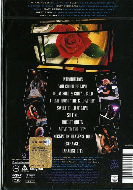 Guns N' Roses. Use Your Illusion World Tour 1992. Vol. 02 (DVD) - DVD di Guns N' Roses - 2