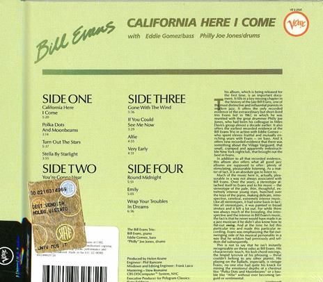 California Here I Come - CD Audio di Bill Evans - 2