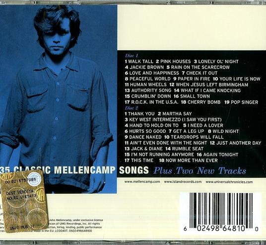 Words & Music - CD Audio di John Cougar Mellencamp - 2