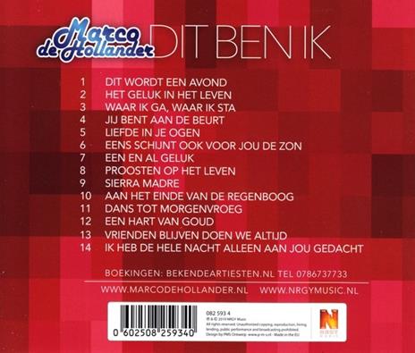 Dit Ben Ik - CD Audio di Marco De Hollander - 2
