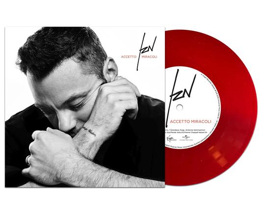 Accetto miracoli (Red Coloured Vinyl) - Vinile 7'' di Tiziano Ferro - 3