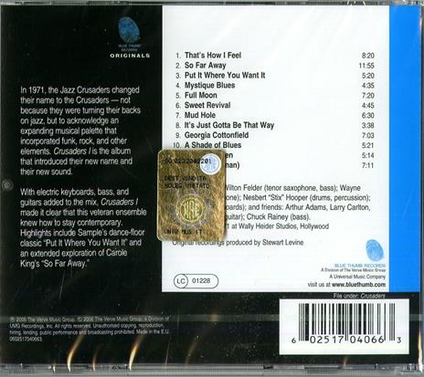 Crusaders 1 - CD Audio di Crusaders - 2