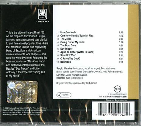 Herb Alpert Presents Sergio Mendes & Brasil '66 - CD Audio di Sergio Mendes & Brasil '66 - 2