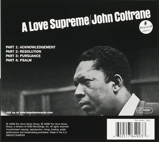 A Love Supreme - CD Audio di John Coltrane - 2