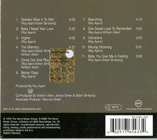 Vibrations - CD Audio di Roy Ayers - 2