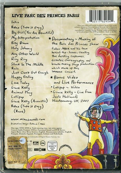 Mika. Live at Parc des Princes (DVD) - DVD di Mika - 2