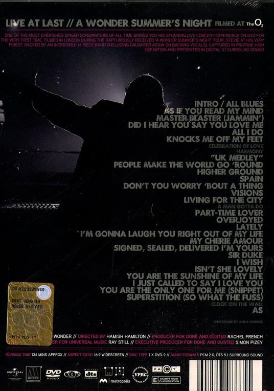 Stevie Wonder. Live at Last (DVD) - DVD di Stevie Wonder - 2