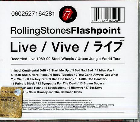 Flashpoint - CD Audio di Rolling Stones - 2