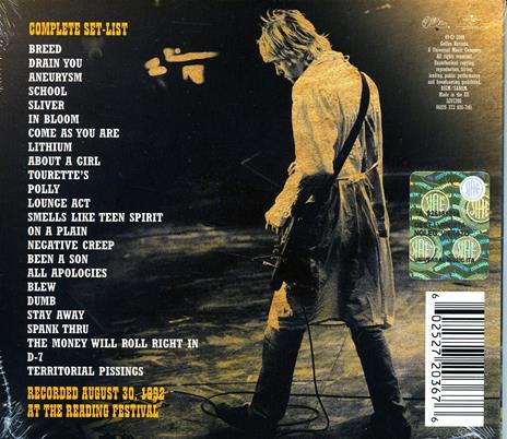 Live at Reading - CD Audio di Nirvana - 2