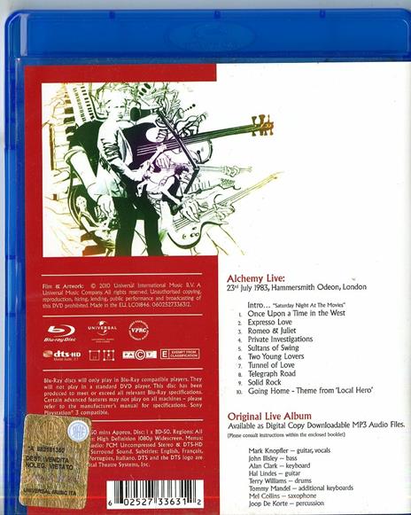 Dire Straits. Alchemy Live (Blu-ray) - Blu-ray di Dire Straits - 2