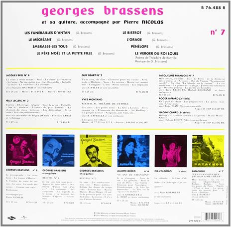 Et sa guitare n.7 - Vinile LP di Georges Brassens - 2