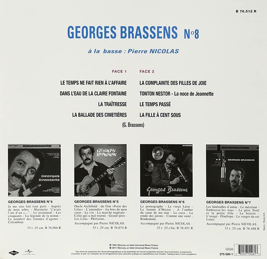 N.8 - Vinile LP di Georges Brassens - 2