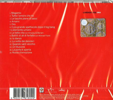 Ora - CD Audio di Jovanotti - 2