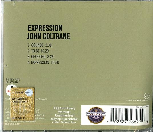 Expression - CD Audio di John Coltrane - 2