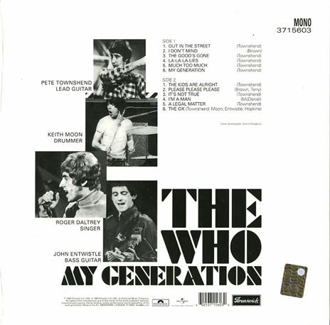 My Generation - Vinile LP di The Who - 2
