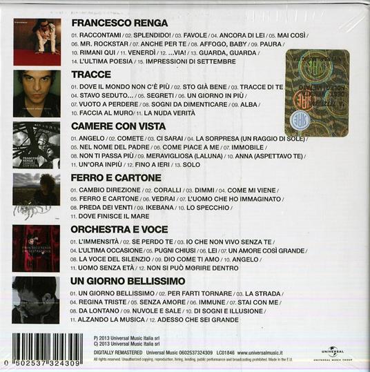 The Universal Music Collection - CD Audio di Francesco Renga - 2
