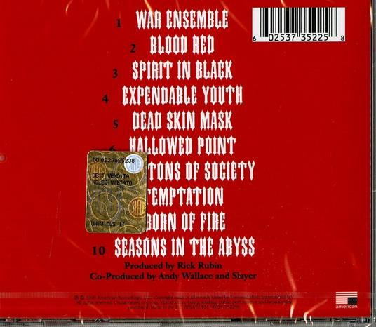 Season in the Abyss - CD Audio di Slayer - 2