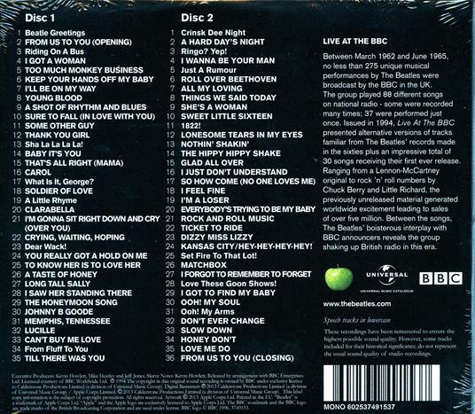 Live at the BBC - CD Audio di Beatles - 2