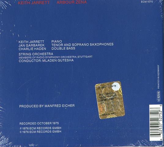 Arbour Zena - CD Audio di Keith Jarrett - 2