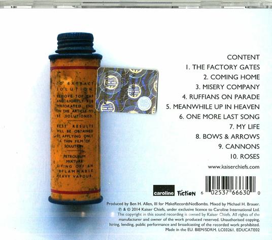 Education, Education, Education & War - CD Audio di Kaiser Chiefs - 2