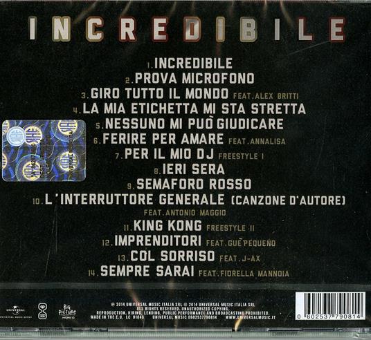 Incredibile - CD Audio di Moreno - 2