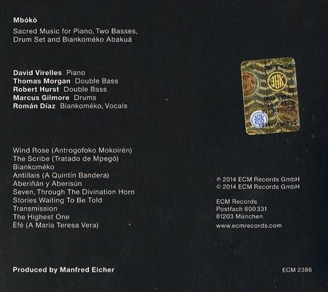 Mboko - CD Audio di David Virelles - 2
