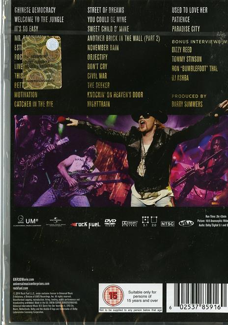 Guns N' Roses. Appetite For Democracy. Live At The Hard Rock Casino. Las Vegas (DVD) - DVD di Guns N' Roses - 2