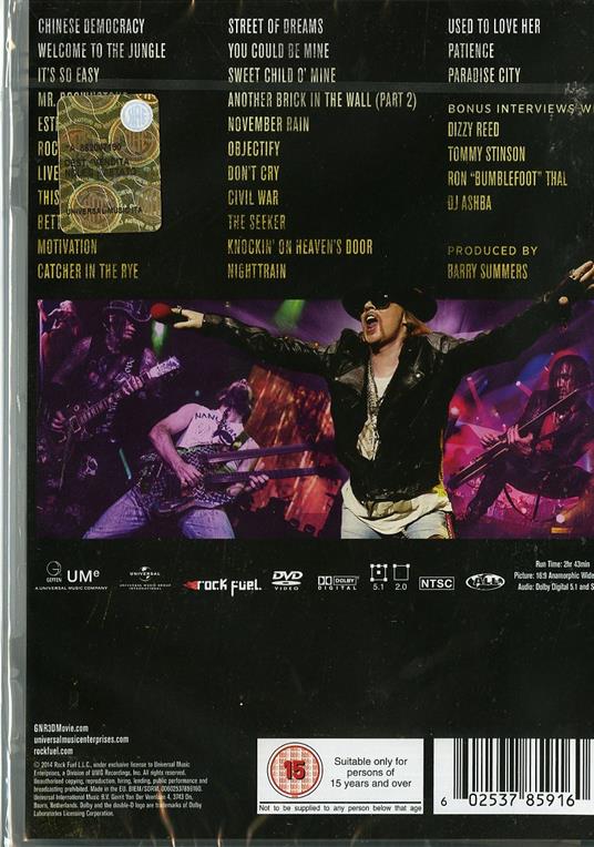 Guns N' Roses. Appetite For Democracy. Live At The Hard Rock Casino. Las Vegas (DVD) - DVD di Guns N' Roses - 2