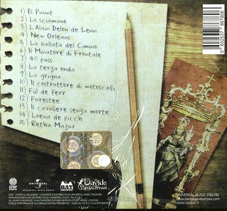 Pica - CD Audio di Davide Van De Sfroos - 2