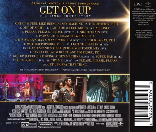 Get on Up. The James Brown Story (Colonna sonora) - CD Audio di James Brown - 2