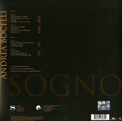 Sogno (Remastered) - Vinile LP di Andrea Bocelli - 2