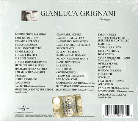 The Platinum Collection (Sanremo 2015) - CD Audio di Gianluca Grignani - 2