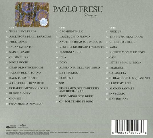 The Platinum Collection - CD Audio di Paolo Fresu - 2