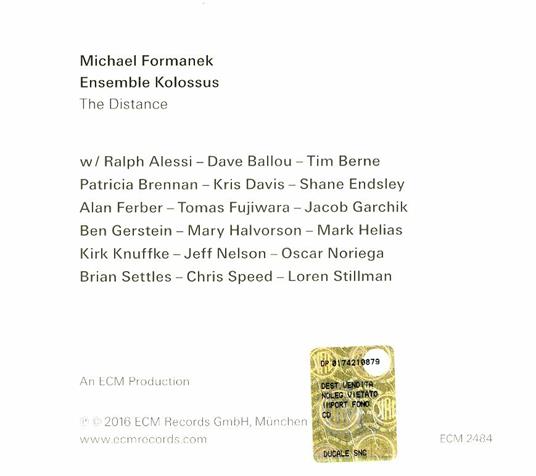 The Distance - CD Audio di Michael Formanek - 2